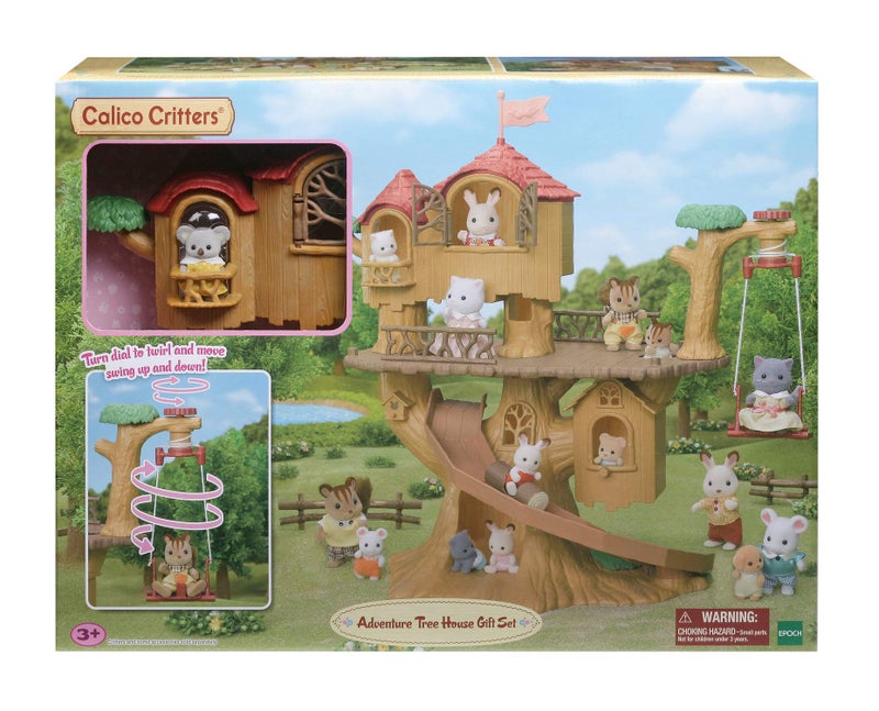 Calico Critters Adventure Treehouse Gift Set, Collectible Dollhouse, Figure and Accessories - Image 2